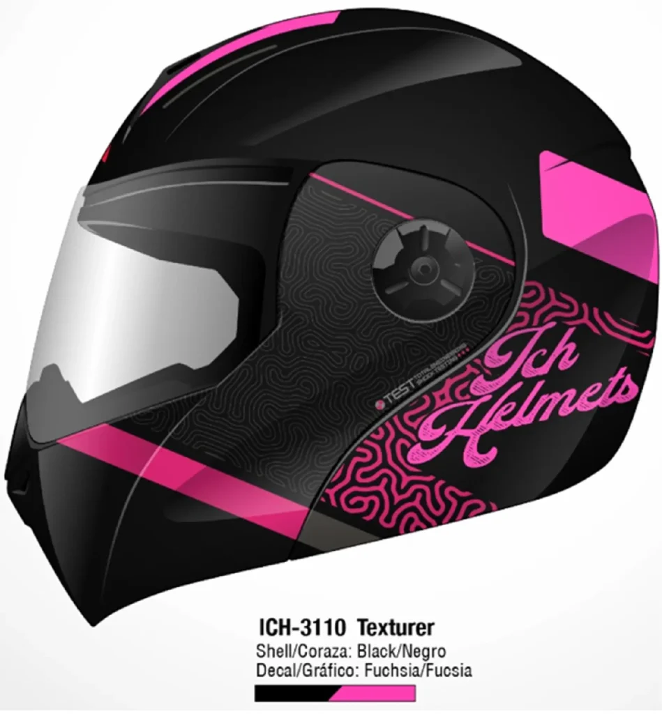 Casco Abatible ICH 3110 DOT Texturer Promi Autos Suzuki